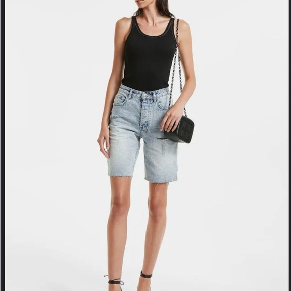 Ksubi Light Blue Denim Women's Shorts - Picture 1 of 5